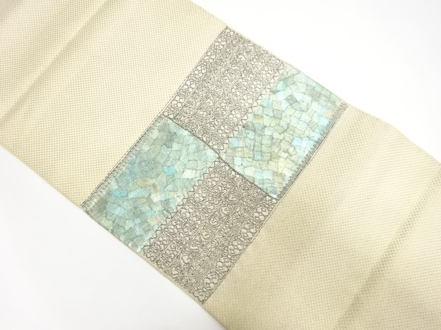 JAPANESE KIMONO / MURAL PATTERN WEAVING NAGOYA OBI